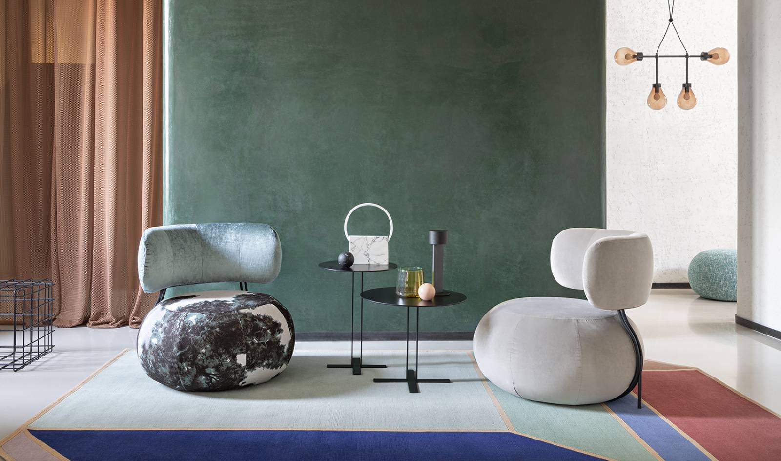 Fauteuil en tissu Saba Italia
