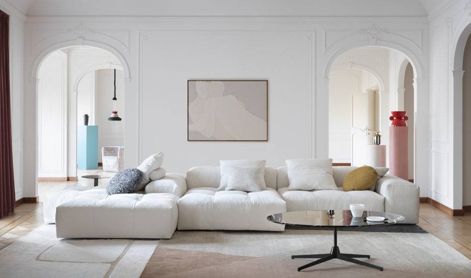Canapé blanc design 