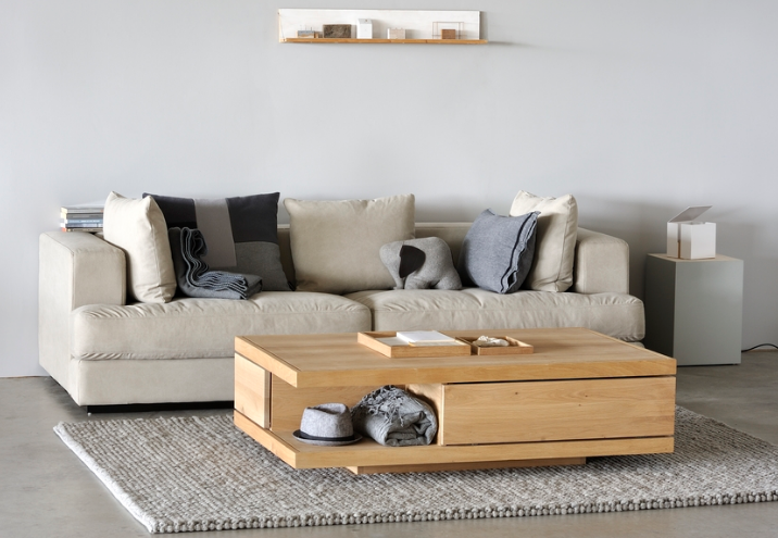 table basse bois clair ethnicraft
