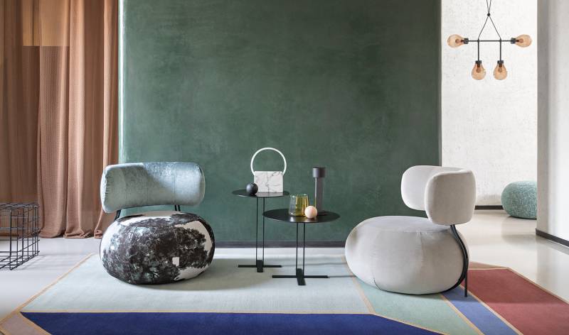 Fauteuil en tissu Saba Italia