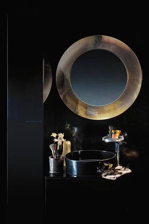 Miroir All Saints Kartell doré