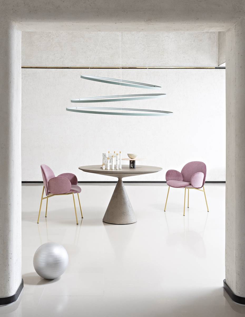 Chaise chic rose Saba Italia